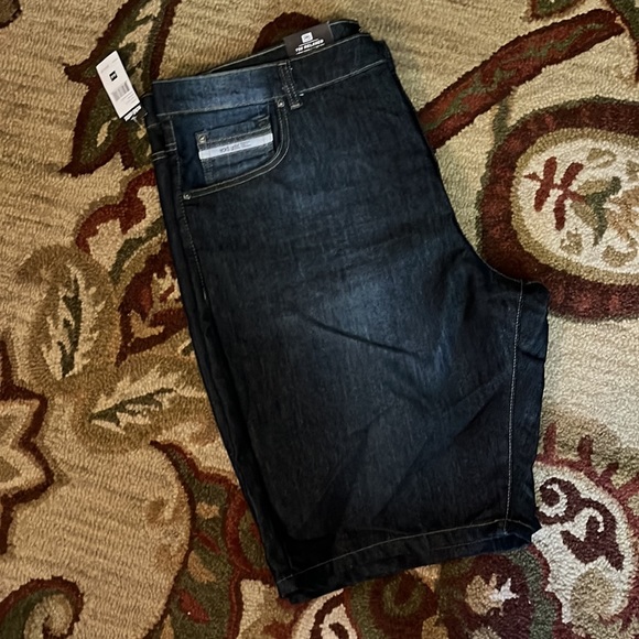 ECKO UNLTD  Size 44 Men's Bermuda Denim Shorts Med/Dark Blue Cozy Fit $54 NEW - Picture 12 of 13